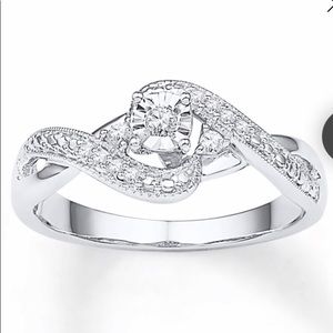 Ring diamonds/sterling silver